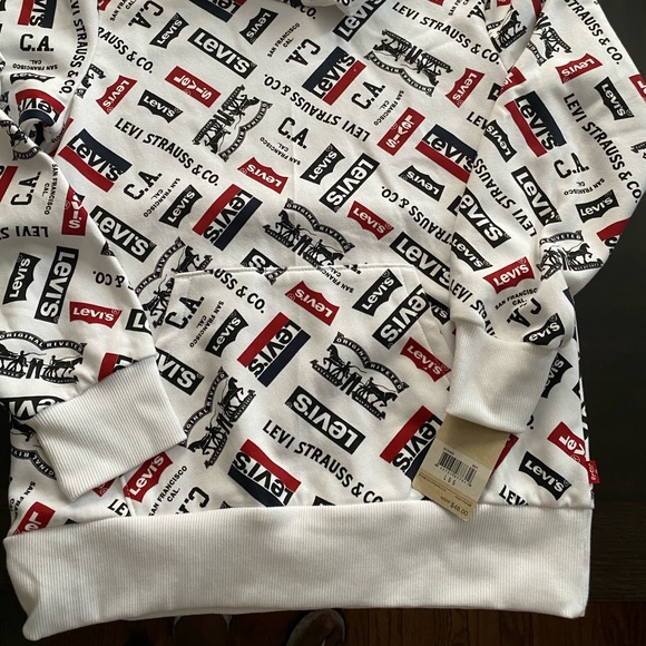 Boys Levi's Fleece Batwing Pullover Hoodie - Picture 4 of 16